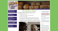 Desktop Screenshot of biobaeckerweber.de